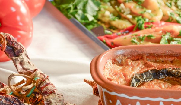 Verschillende Macedonische gerechten